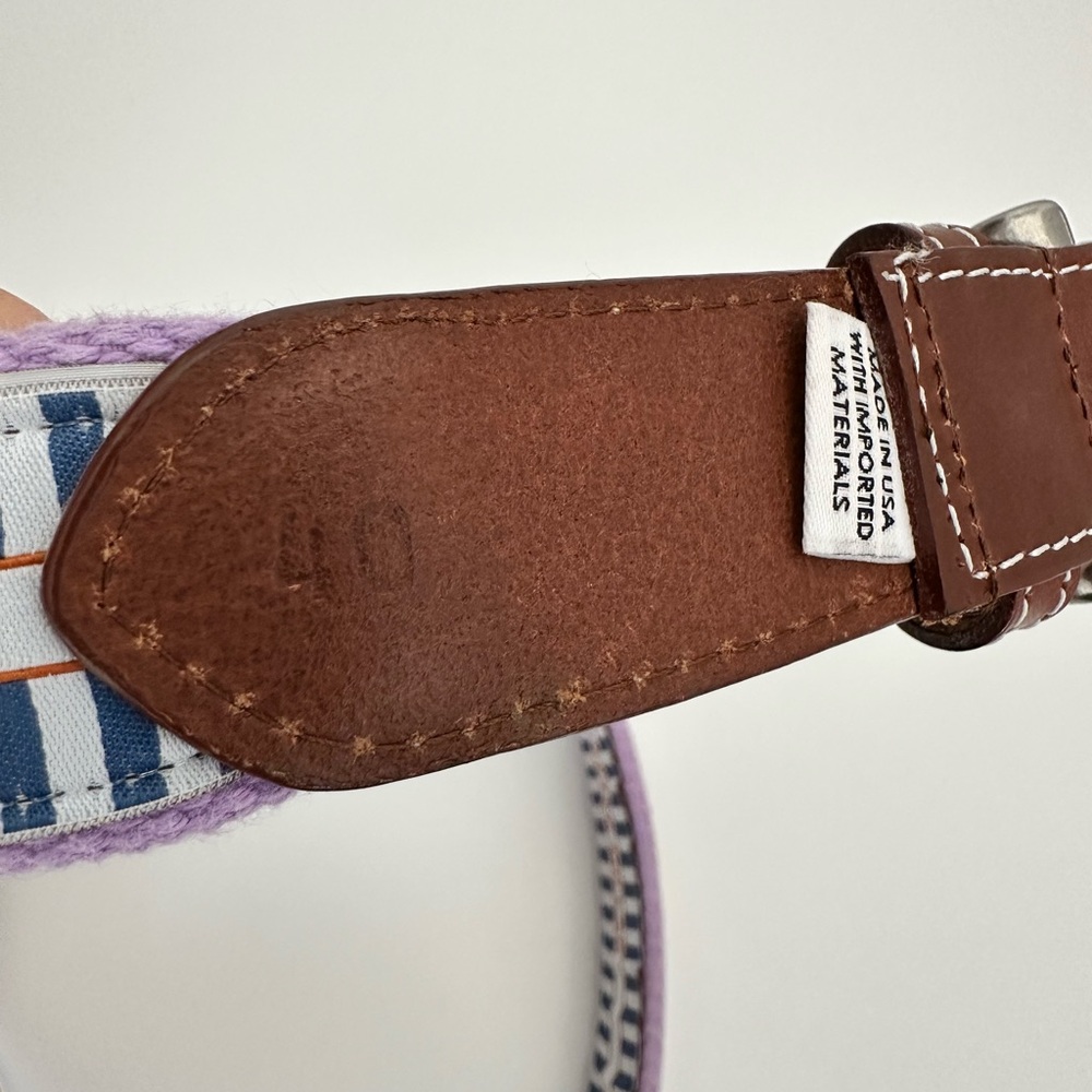 PETER MILLAR- Woven/Embroidered Golf Belt-40- with multiple colors M in purple - Picture 4 of 10